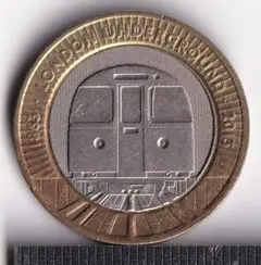 硬貨】イギリス2ポンド：2008年ロンドンオリンピック1908年100周年