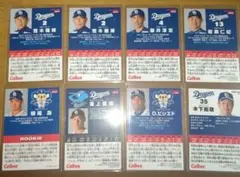 カルビー プロ野球チップスカードセット　中日ドラゴンズ8枚 スリーブ入り
