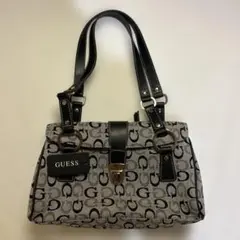 ゲス【GUESS】ハンドバッグ ショルダーバッグ キャンバス レザー Ｇ総柄