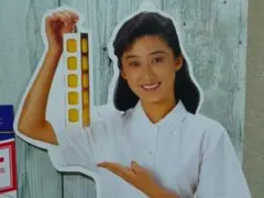 昭和 レトロ 芦川よしみ 非売品 薬局ディスプレー シェル バポナ 両面 未使用