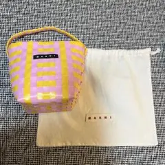 マルニ MARNI ハンモックバッグ ライトピンク MARNI マルニフラワーカフェ ハンモックバッグ ストライプ