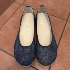 リゲッタ アルトリブロ ぺたんこパンプス 美品 デニム LLサイズ 疲れにくいのサムネイル