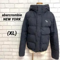 アビクロンビー　ケンプシェルジャケット　ダウン　紺　ネイビー　XL LL ファー