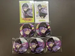 ホロライブ ウィンターストリート チェキ風カード 缶バッジ 常闇トワ