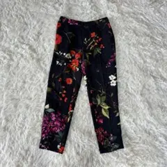 ESCADA フラワープリント　クロップド　パンツ　34