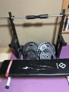 SANO様限定 パワーラック ウエイト110kg シャフト2本 ベンチ SANO様限定 パワーラック ウエイト110kg シャフト2本 ベンチ - メルカリ