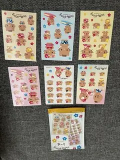 ハローキティー　日焼け　シールコンプリート商品