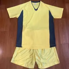 wundou ウンドウ サッカー 練習着 XL 上下 イエロー 黄色のサムネイル