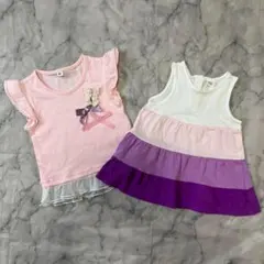 80㎝　トップス2枚セット　西松屋　H&M