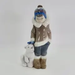 リアドロ　子熊とエスキモー　ESKIMO BOY WITH PETのサムネイル