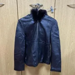 instinct イタリア本革 レジャージャケット S フード付き