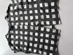 金子綾　ブランシェス　B+A チェック柄 半袖シャツ 120cm