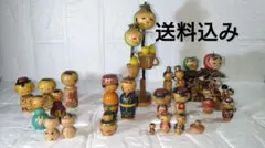 匿名配送 東北セット 創作こけし 民芸品 置物 縁起物 大量セット 匿名配送 東北セット 創作こけし 民芸品 置物 縁起物 大量セット