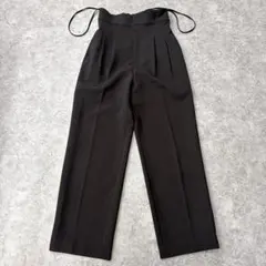 wave様専用☆saqui サマーテーパードパンツ ブラック ファリエロ