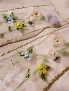 アンティーク ロココリボン シルク 薔薇 フランス【入手困難ほぼ不可能