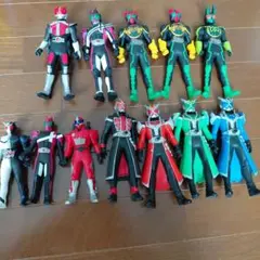 希少　新品未開封　デカレンジャー　フィギュア　当時物 当時物デカレンジャー5人＆未開封マジレンジャー3体 特撮ソフビ8体