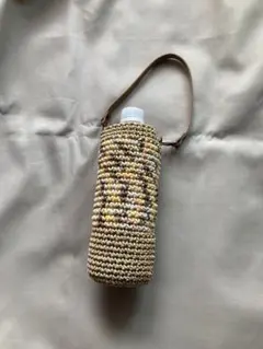 マイボトルホルダー　ボトルカバー　ハンドメイド　ペットボトルホルダー