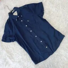 『アバクロンビーアンドフィッチ』 (L) ボタンダウン半袖シャツ 刺繍ロゴのサムネイル