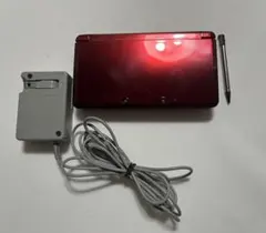 ニンテンドー3DS 本体 フレアレッド 充電ケーブル