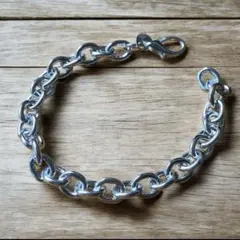 ✨【シルバー925 コーティング 刻印あり チェーンブレスレット】✨