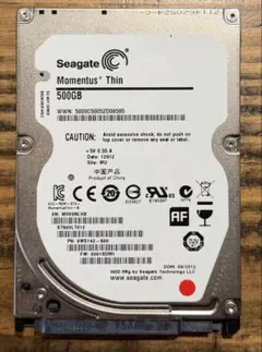 Seagate 2.5インチ 500GB HDD
