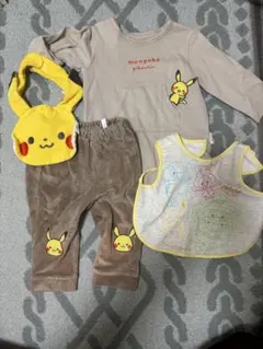 monpoké ピカチュウロンパースセット