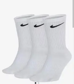 Nike クルーソックス 3足セット ホワイト