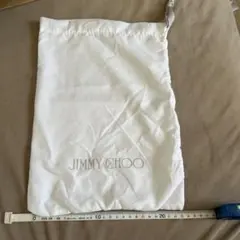 JIMMY CHOO 保存袋 巾着袋 ホワイト　ジミーチューのサムネイル