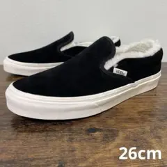 バンズ　クラシック スリッポン　26cm　ブラック　ボア　スエード