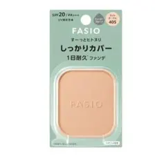 FASIO パウダーファンデーション 405 ライトオークル。ケース付きのサムネイル