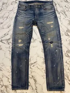 00s archive y2k flare denim ヒゲ フェード ハチノス - メルカリ