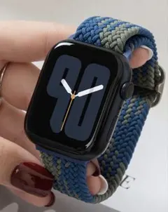 スマートウォッチ バンド 編み込み Applewatch対応 38/40/41
