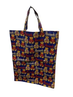 Harrodsのテディベア柄ビニールトートバッグのサムネイル