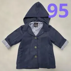 【美品✨️】ネイビー フード付きジャケット