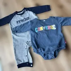 Converse moz ベビー ロンパース 2枚セット 70サイズ