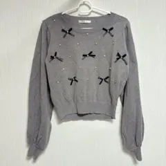 emsexciteグレーセーター トップス