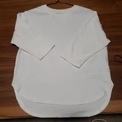㊻ホワイト 7分袖 Tシャツ Lサイズ