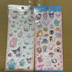 正規品　サンリオ　ぷっくりシール　キティちゃん　クロミ　ハンギョドン　セット