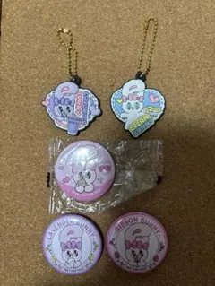 エスターバニー くら寿司コラボ 缶バッジ ラバーストラップ まとめ売り