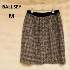 BALLSEY ◆美品◆ツイード調スカート 38 黒 ラメ フレアスカートMのサムネイル
