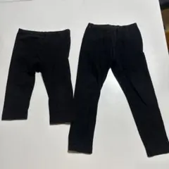 ユニクロ　キッズレギンス　7分丈&10分丈 100㎝　2点セット