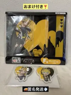 タイトーくじ　桜ミク　F賞、J賞　クリアスタンド、アクリルバッジセット　鏡音レン