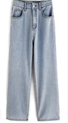 フリージアハイウエストワイドデニムパンツ