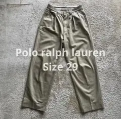 90s Polo ralph lauren チノ　2タック　プリーツ　ベージュ