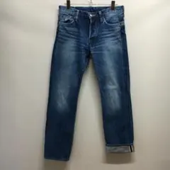 日本製　green　グリーン　セルビッジ　デニムパンツ　USED　10602のサムネイル