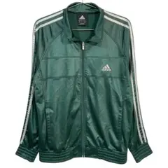 adidas 日本製 トラックジャケット グリーン 緑 M