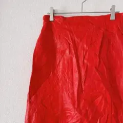 一点もの✨️【8】 赤 タイトスカート レザー風スカート ミニスカート タイト