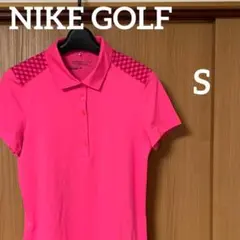 NIKE GOLF ナイキゴルフ　ポロシャツ　レディース　S ピンク　ストレッチ