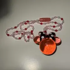 ディズニー ミニー ペンダント 光るおもちゃ 赤 電池なし