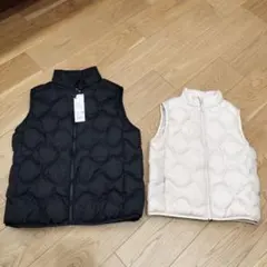 ユニクロ 中綿ベスト 160と130セット